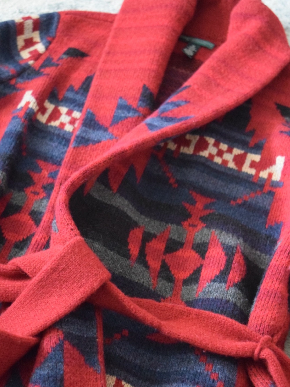 VINTAGE Ralph Lauren Shawl Collar Cardigan - Picture 2 of 11